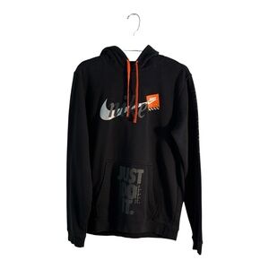 Nike Club JDI Just Do It Men's M Hoodie Black AV5905-010 Off-White